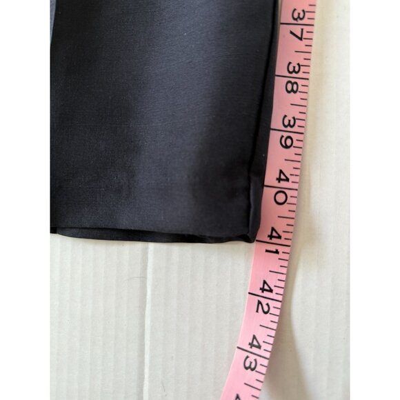 Signature By Robbie Bee Vintage Black Silk Womens Ankle Pants Size 10 Y2K - Picture 5 of 9